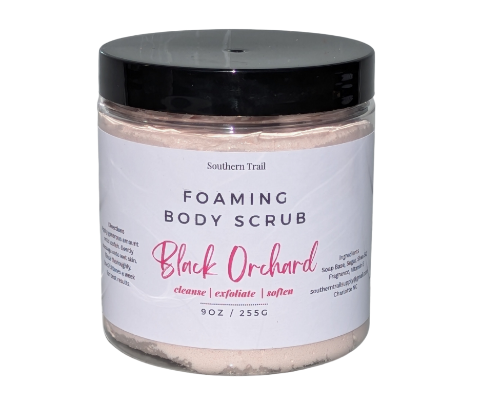Black Orchard Foaming Body Scrub
